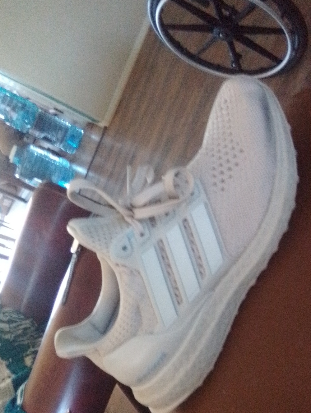 adidas Women’s White Knit Athletic Running Sneakers